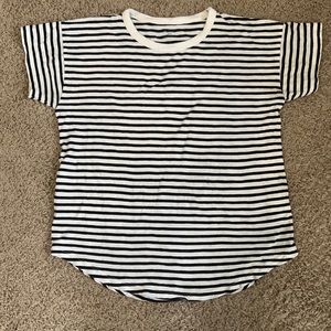 Madewell Whisper Cotton Rib-Crewneck Ringer Tee